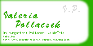 valeria pollacsek business card